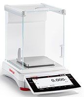 Ohaus 220 g Capacity x 1 mg Readability, Explorer™ Plus EXP223/AD Precision Balance with Auto Door, Motorized Leveling, Built-in Ionizer and Internal Automatic Calibration